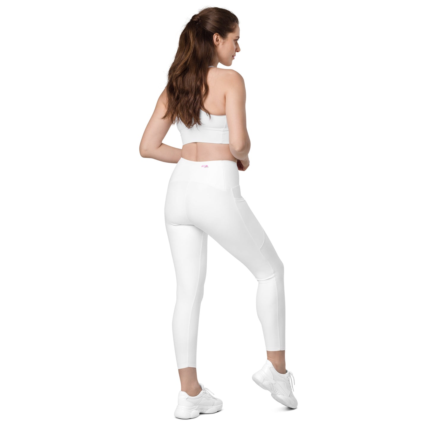 GymWidowz Leggings with pockets - White