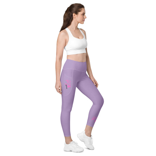 GymWidowz Leggings with pockets - Purple