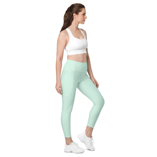 GymWidowz Leggings with pockets - Light Green