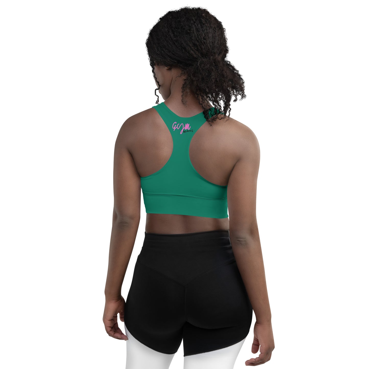 GymWidowz Longline sports bra - Green