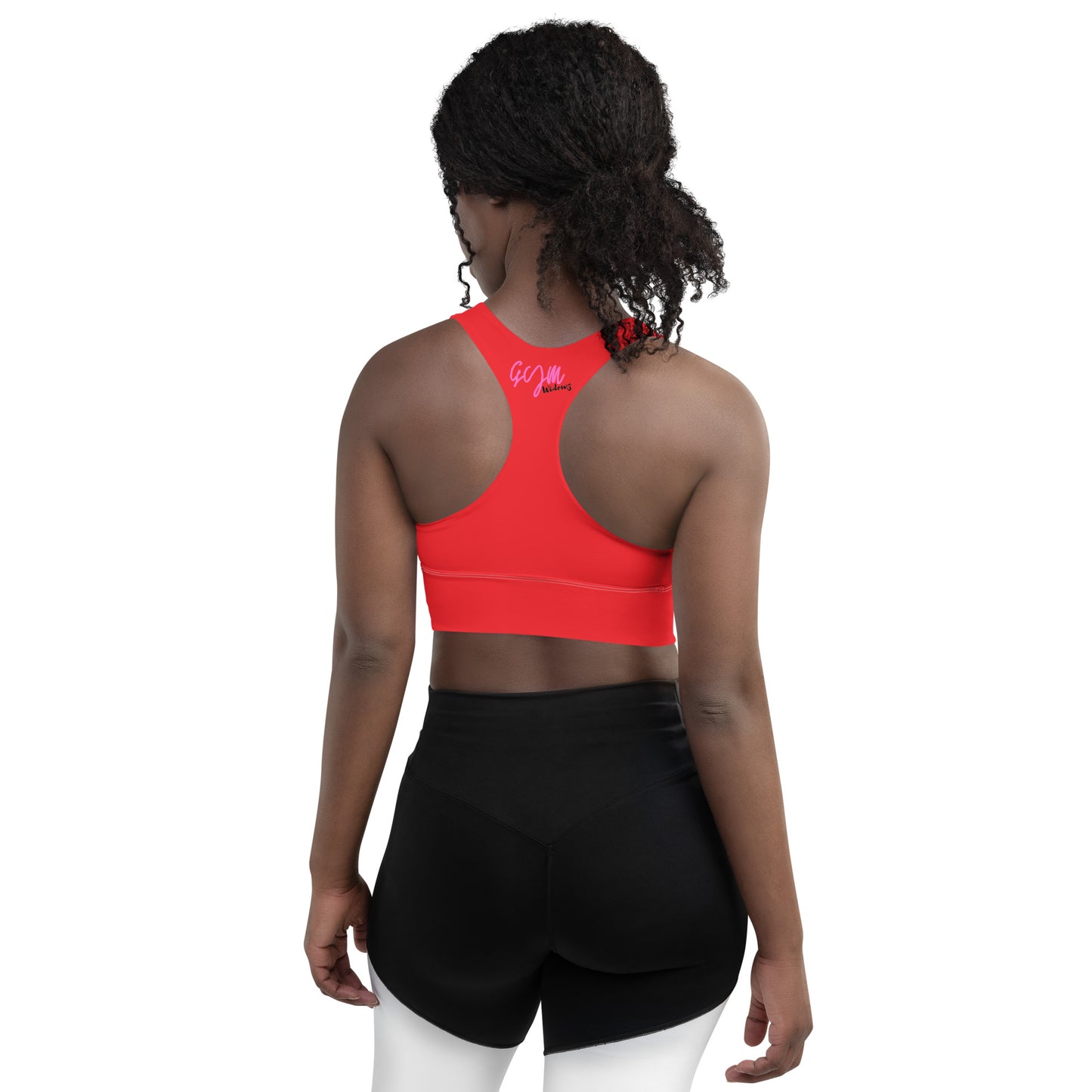 GymWidowz Longline sports bra - Red