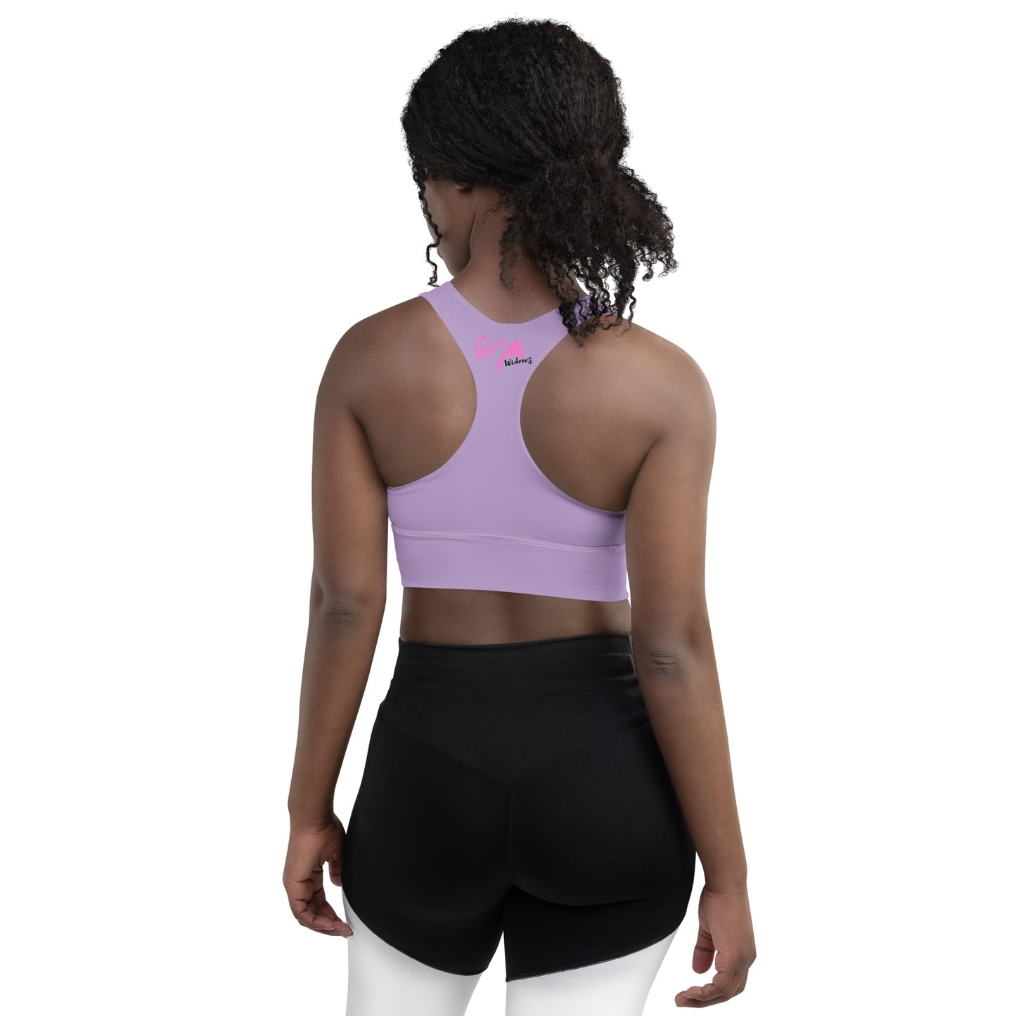 GymWidowz Longline sports bra - Purple