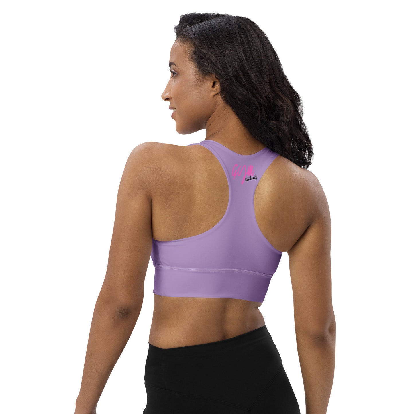 GymWidowz Longline sports bra - Purple