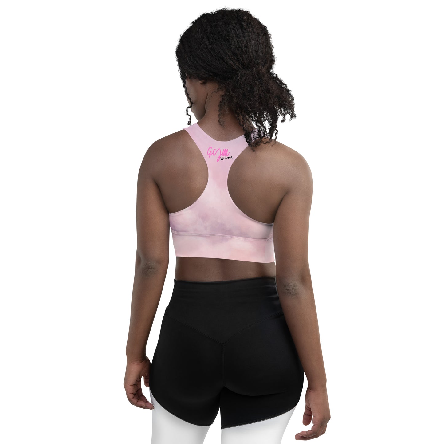 GymWidowz Longline sports bra - Clouds