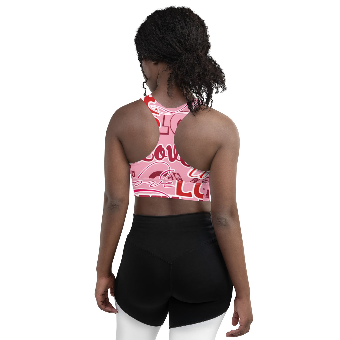 GymWidowz Longline sports bra - Love Collection