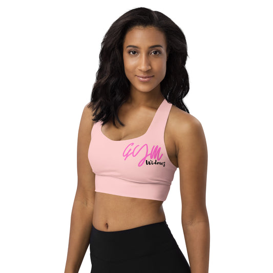 GymWidowz Longline sports bra - Pink