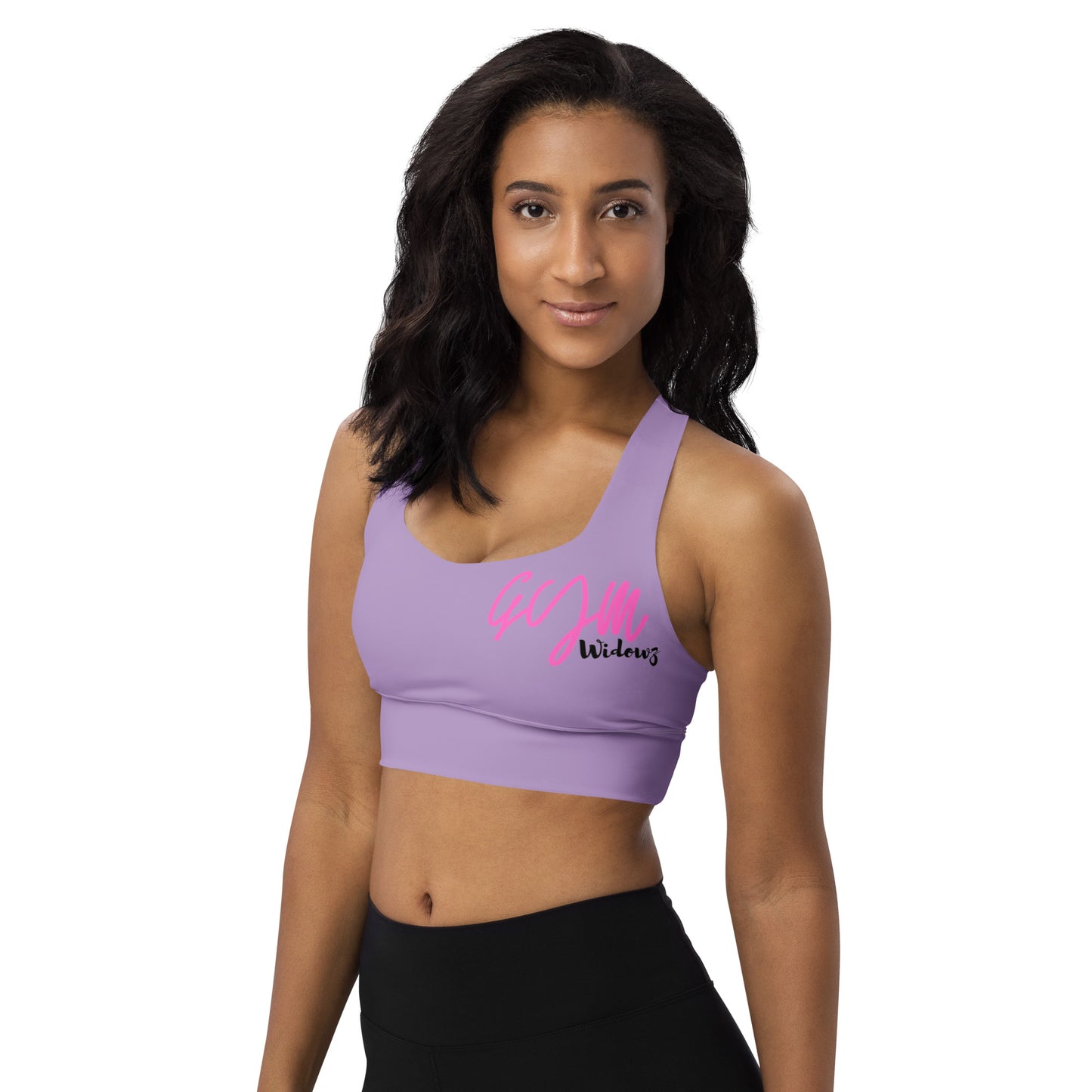 GymWidowz Longline sports bra - Purple