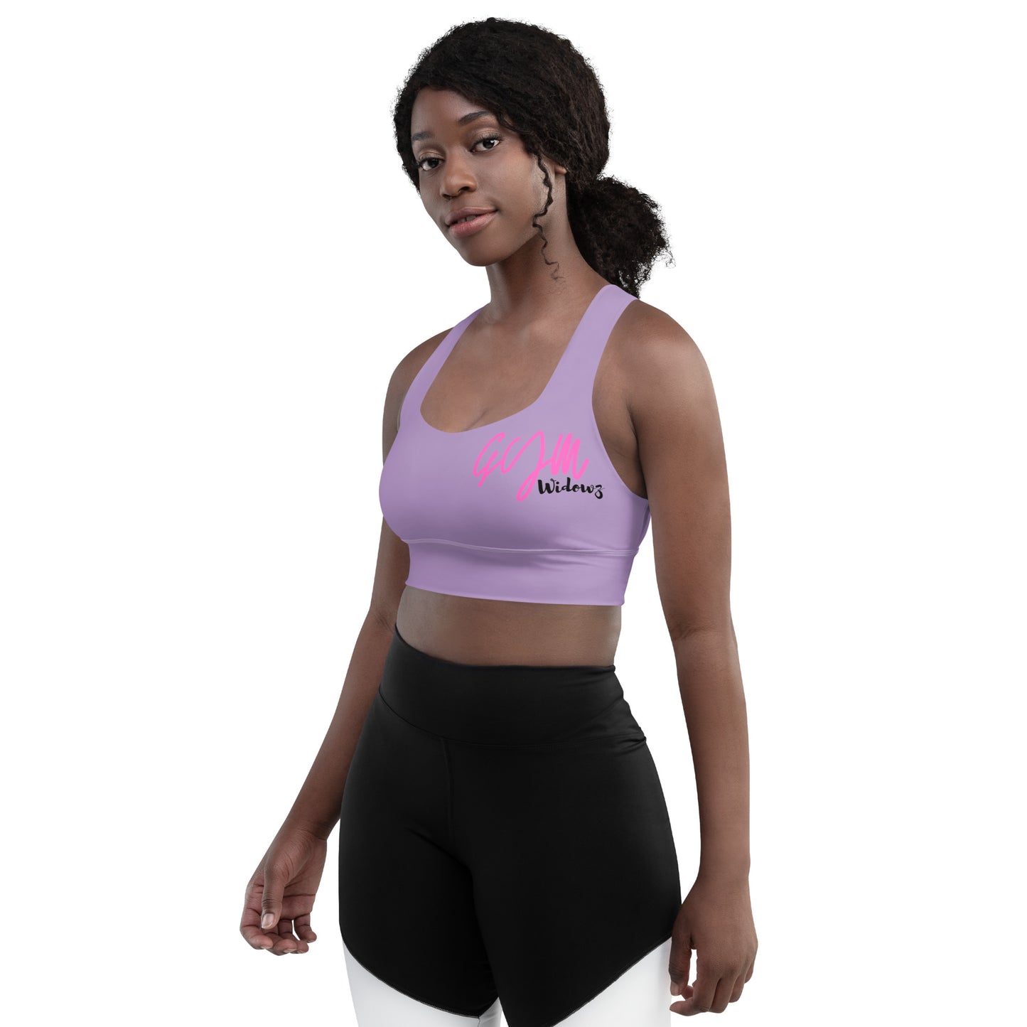 GymWidowz Longline sports bra - Purple