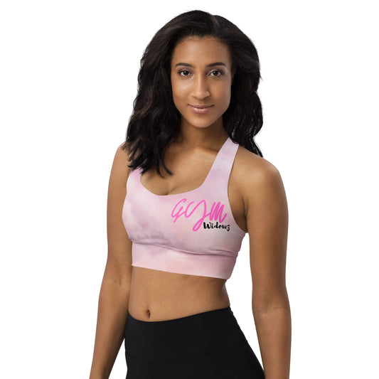 GymWidowz Longline sports bra - Clouds