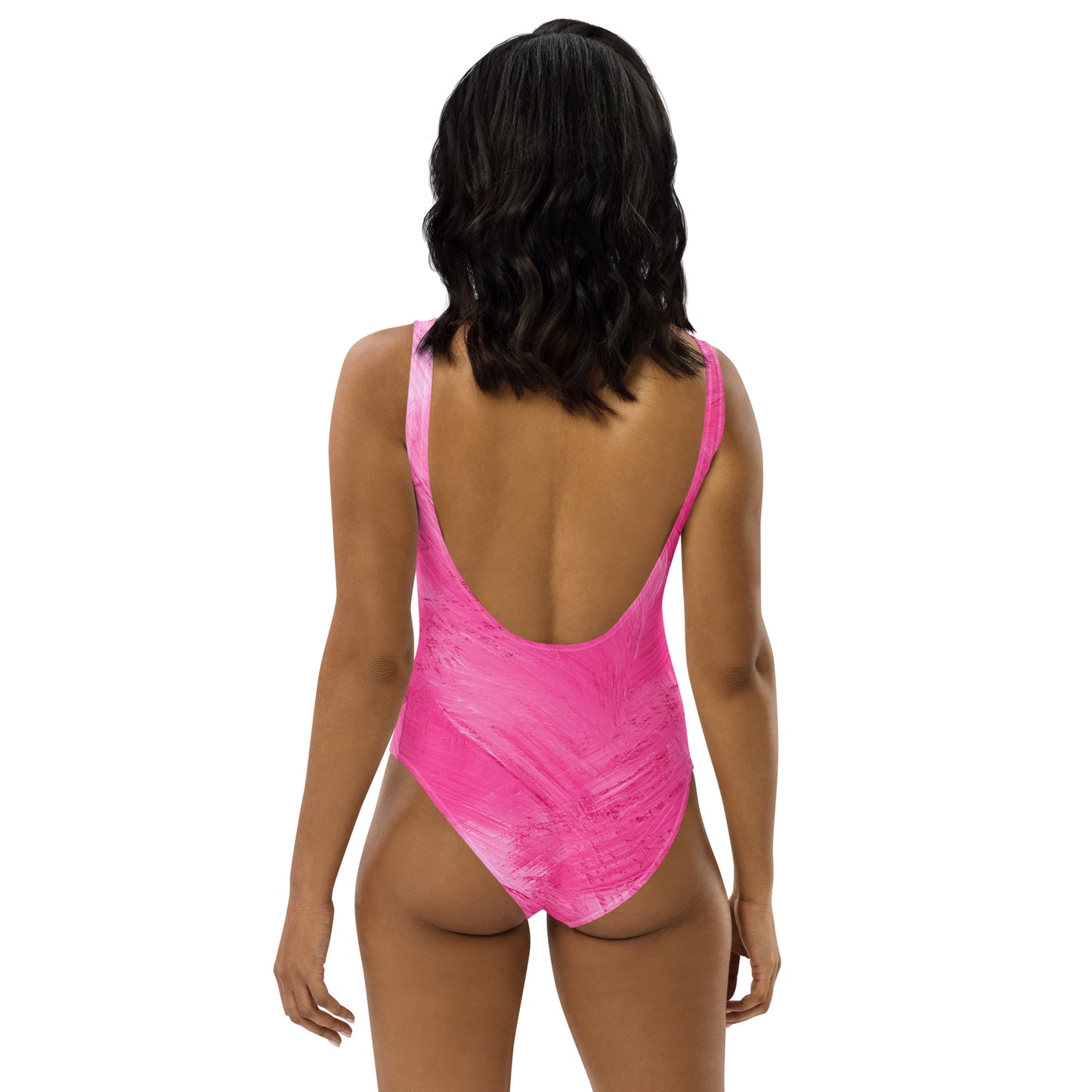 GymWidowz One-Piece Swimsuit - Painted Pink