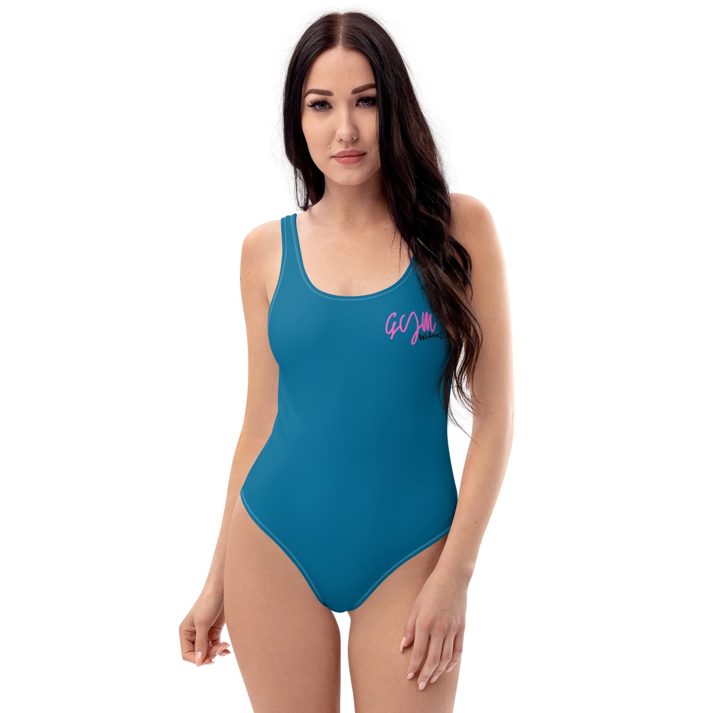 GymWidowz One-Piece Swimsuit - Cerulean Blue