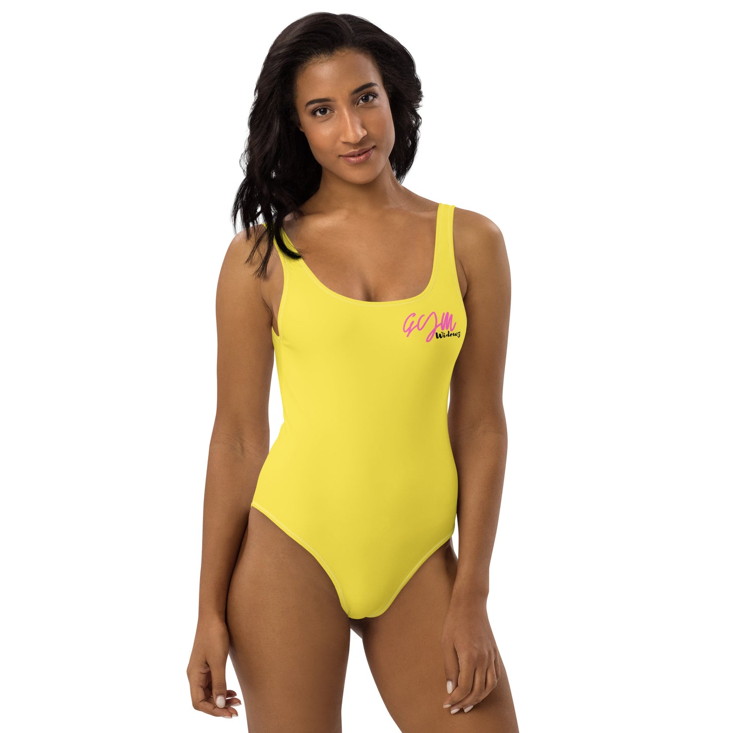 GymWidowz One-Piece Swimsuit - Daisy Yellow