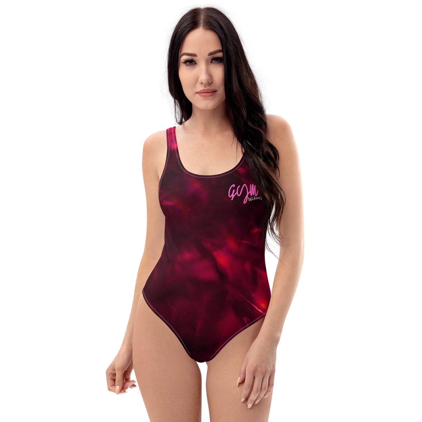 GymWidowz One-Piece Swimsuit - Hot Lava