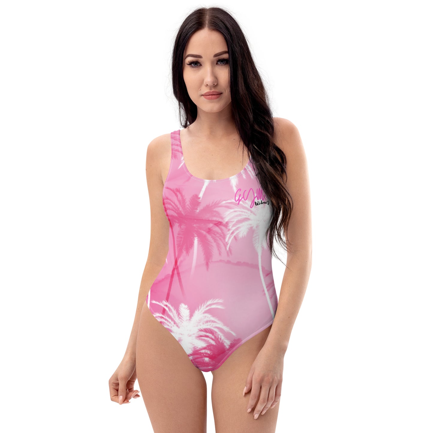 GymWidowz One-Piece Swimsuit - Palms