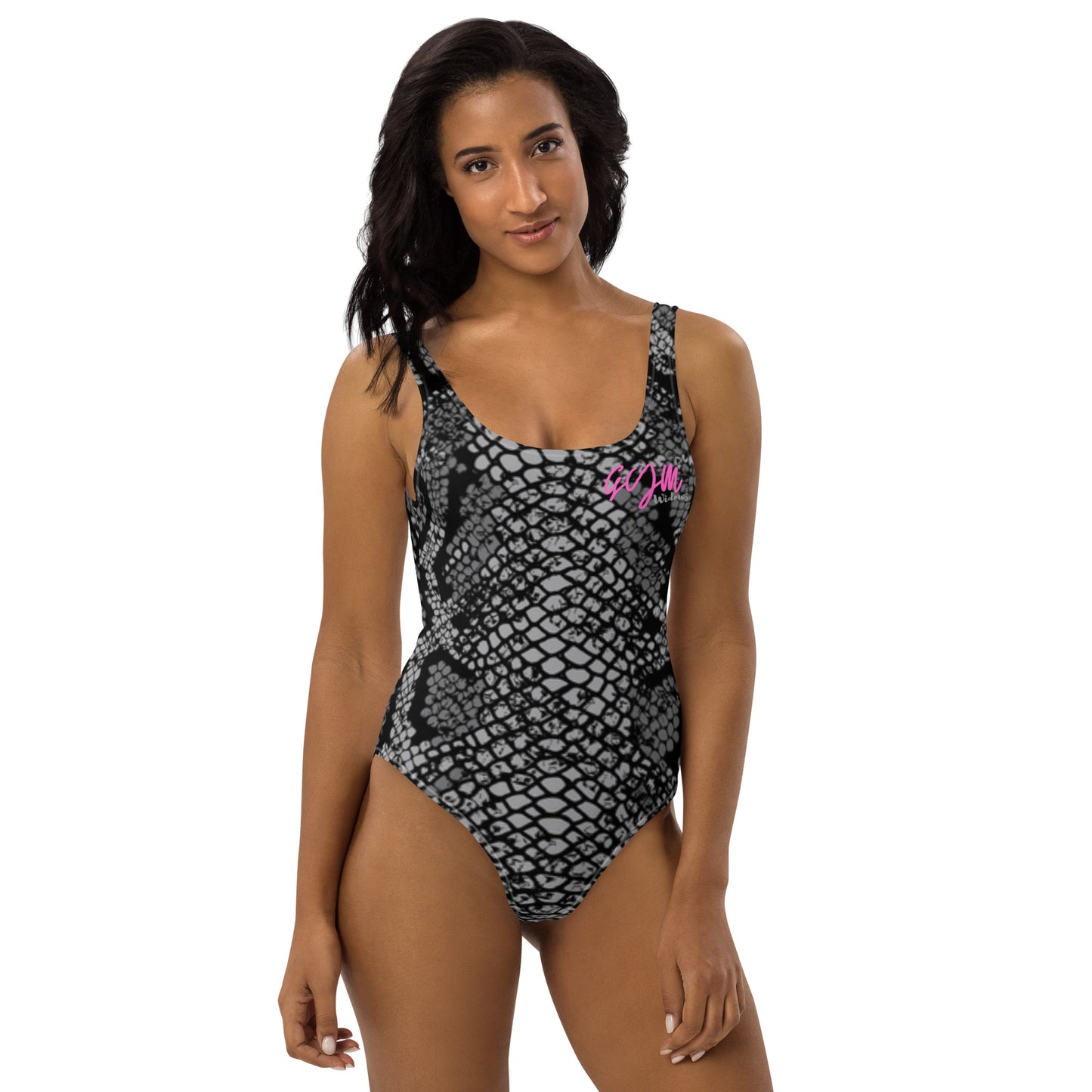 GymWidowz One-Piece Swimsuit - Snakeskin