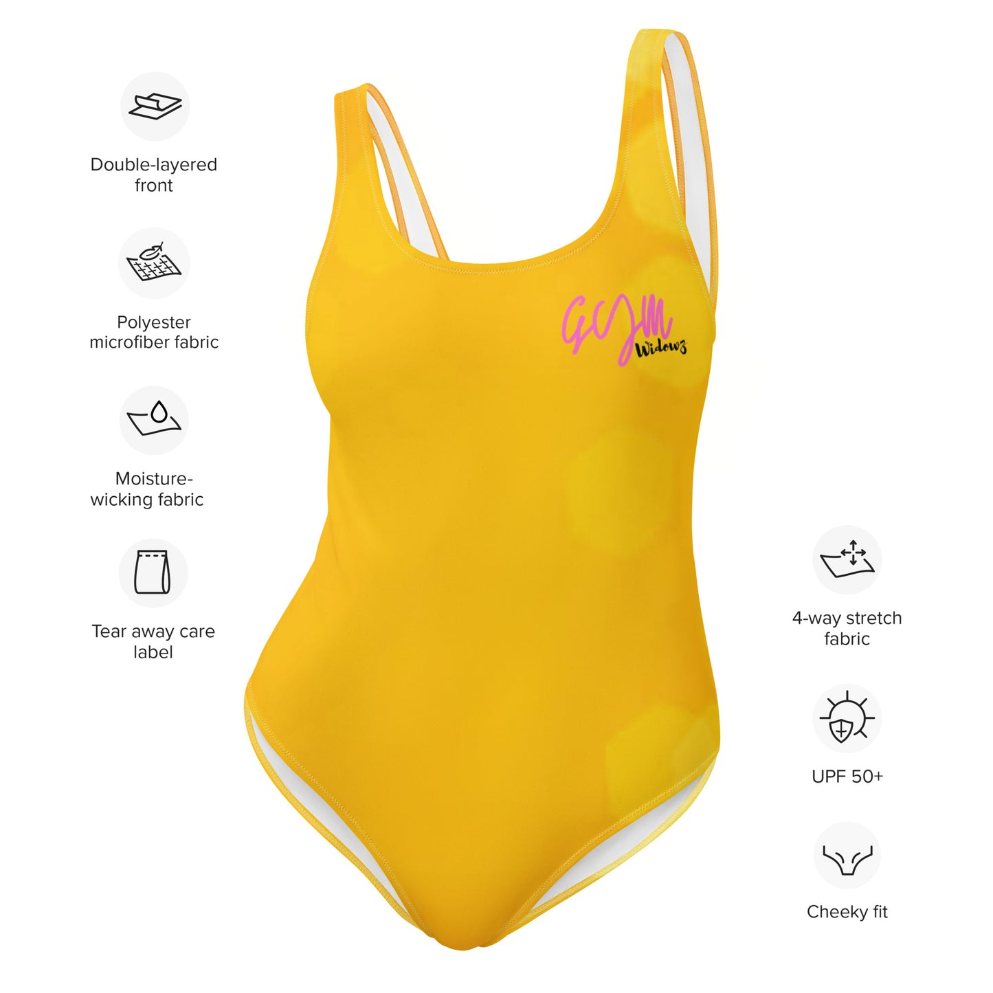 GymWidowz One-Piece Swimsuit - Sunspot