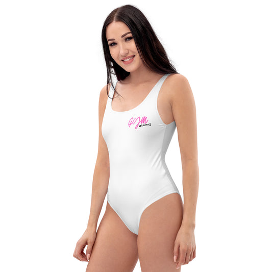 GymWidowz One-Piece Swimsuit - White