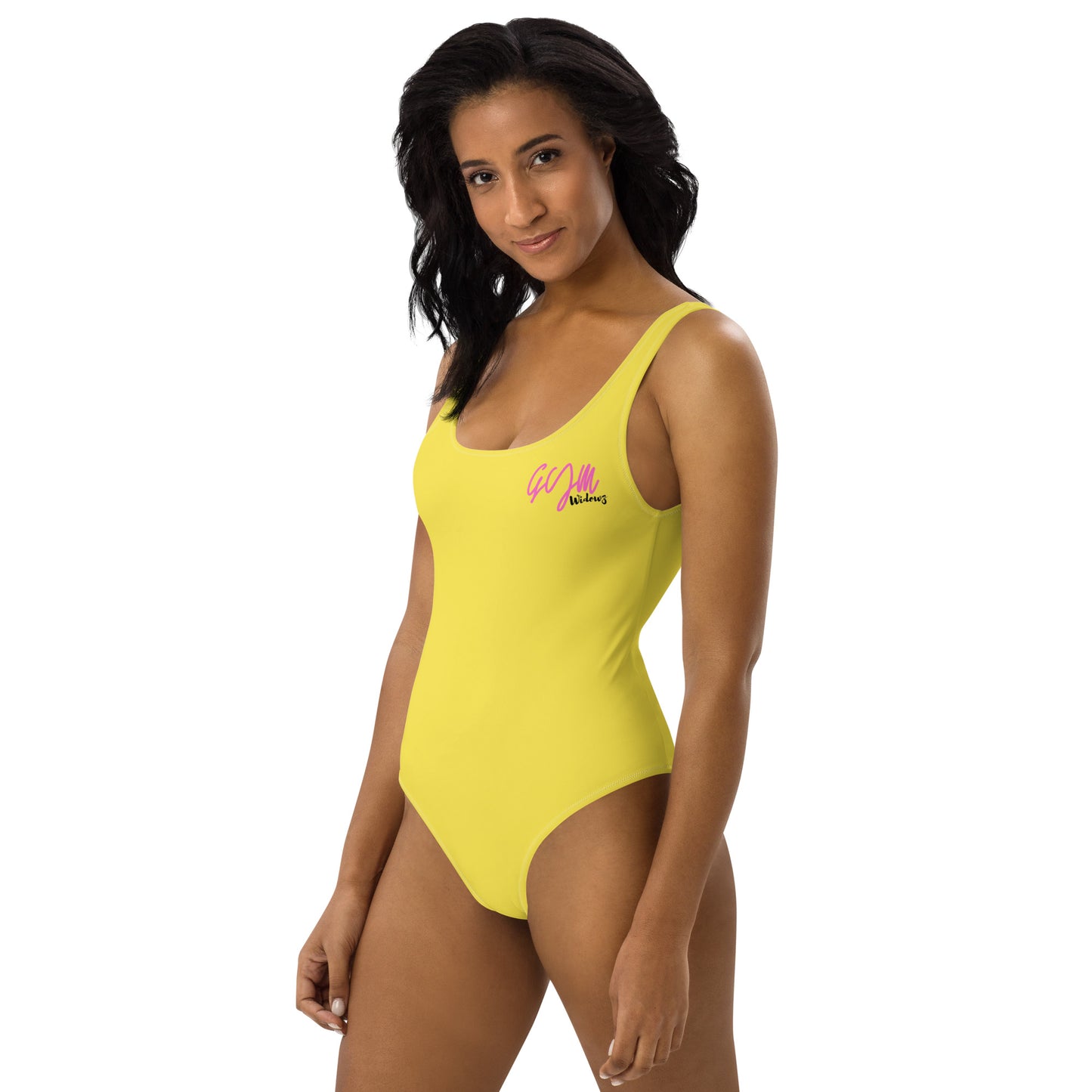 GymWidowz One-Piece Swimsuit - Daisy Yellow