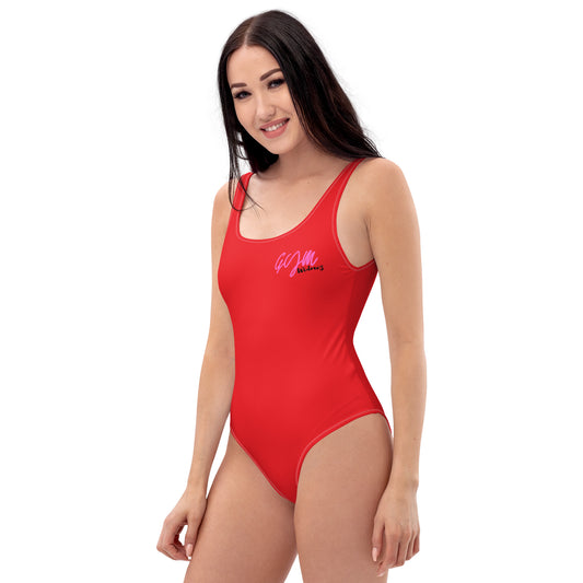 GymWidowz One-Piece Swimsuit - Red