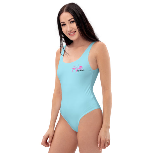 GymWidowz One-Piece Swimsuit - Light Blue