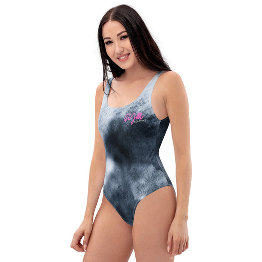 GymWidowz One-Piece Swimsuit - Storm Clouds