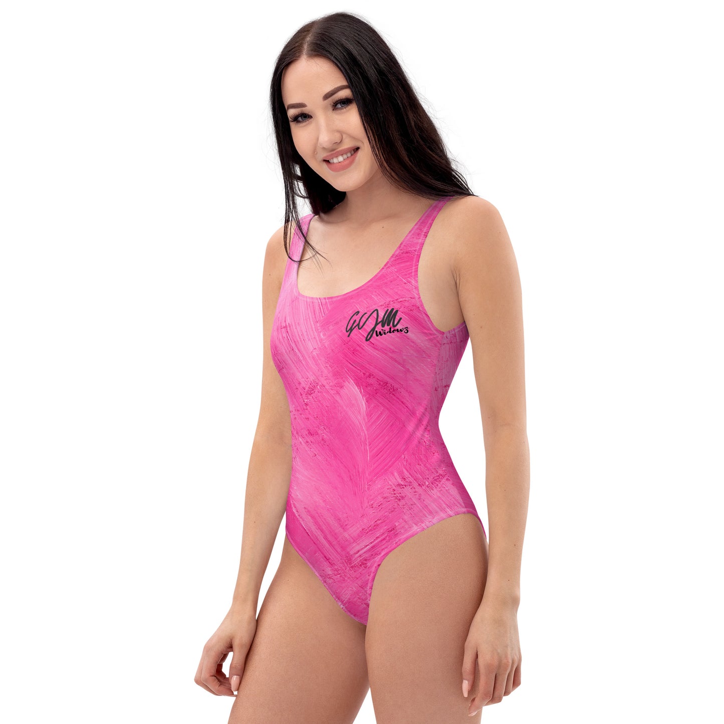 GymWidowz One-Piece Swimsuit - Painted Pink