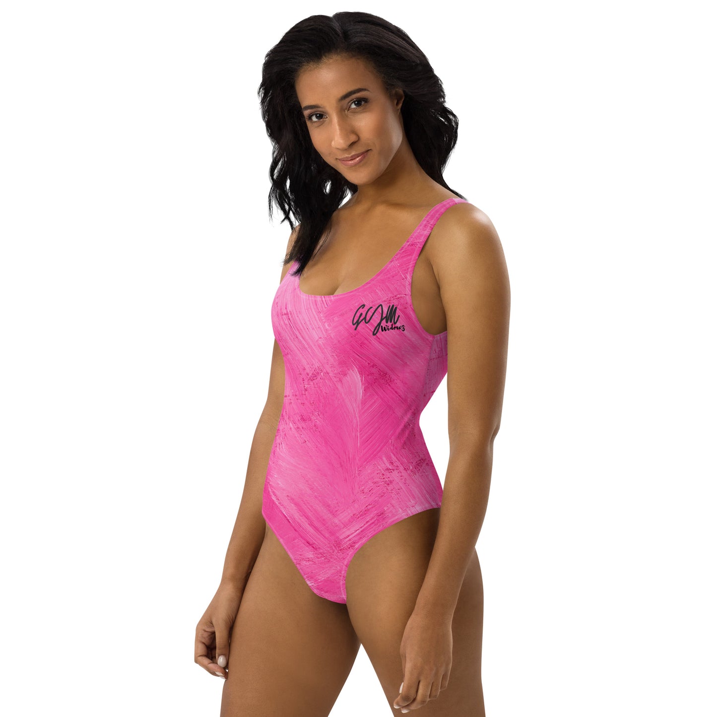 GymWidowz One-Piece Swimsuit - Painted Pink