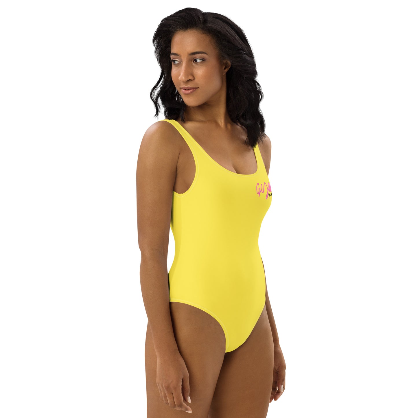 GymWidowz One-Piece Swimsuit - Daisy Yellow