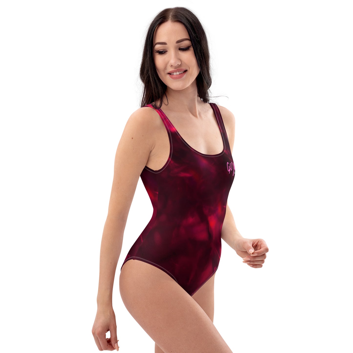 GymWidowz One-Piece Swimsuit - Hot Lava