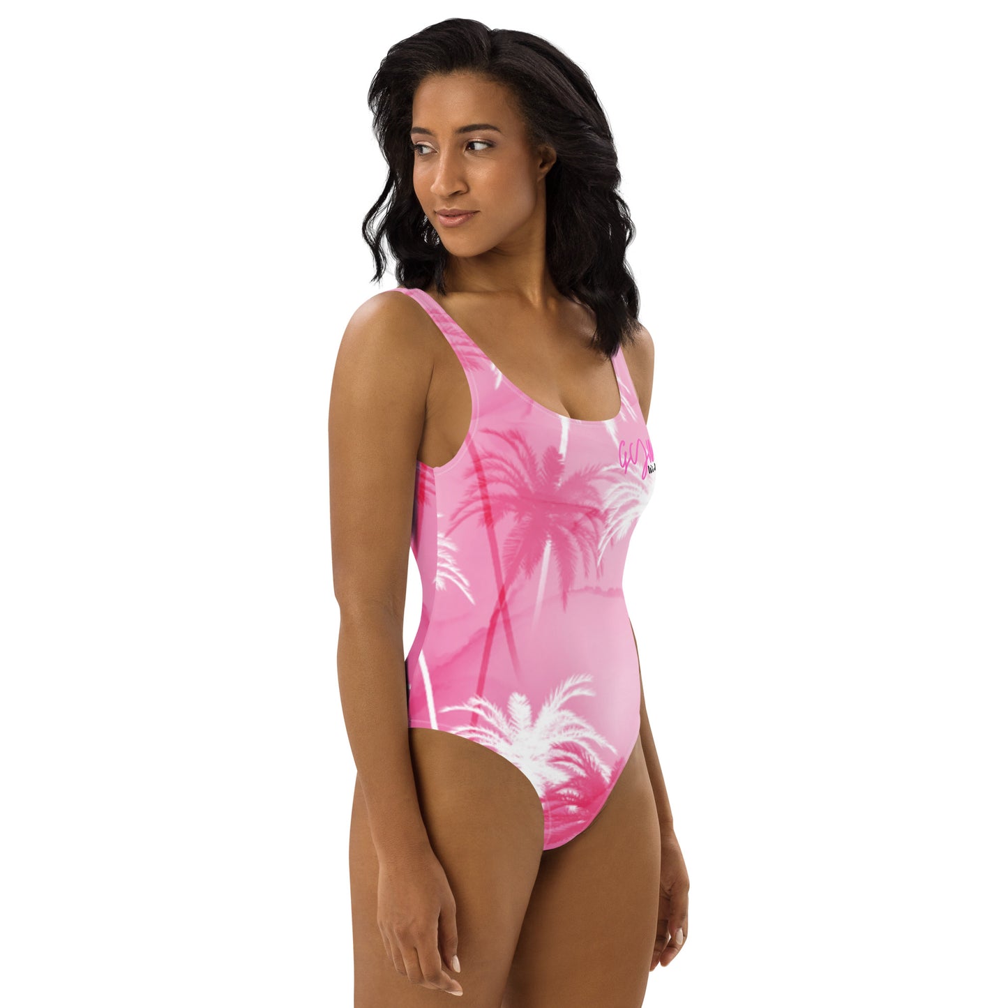 GymWidowz One-Piece Swimsuit - Palms