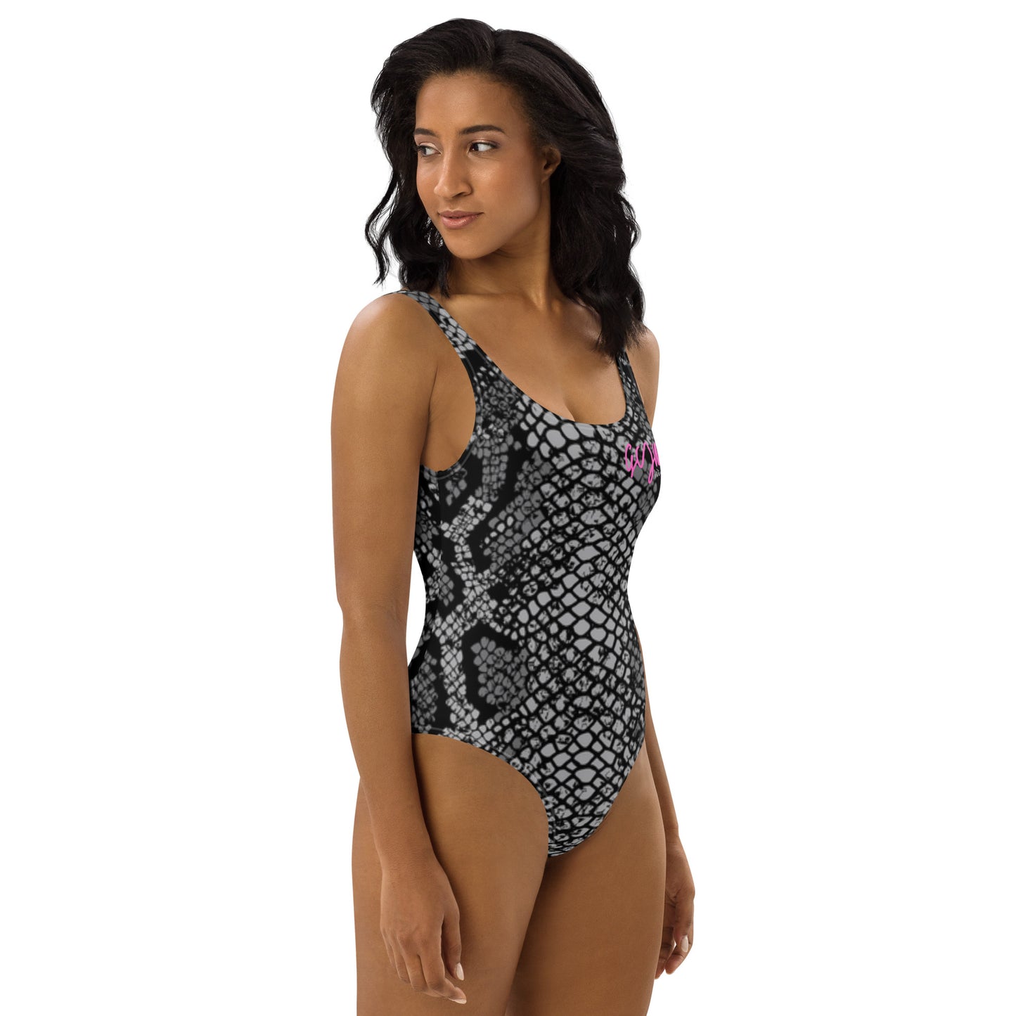 GymWidowz One-Piece Swimsuit - Snakeskin