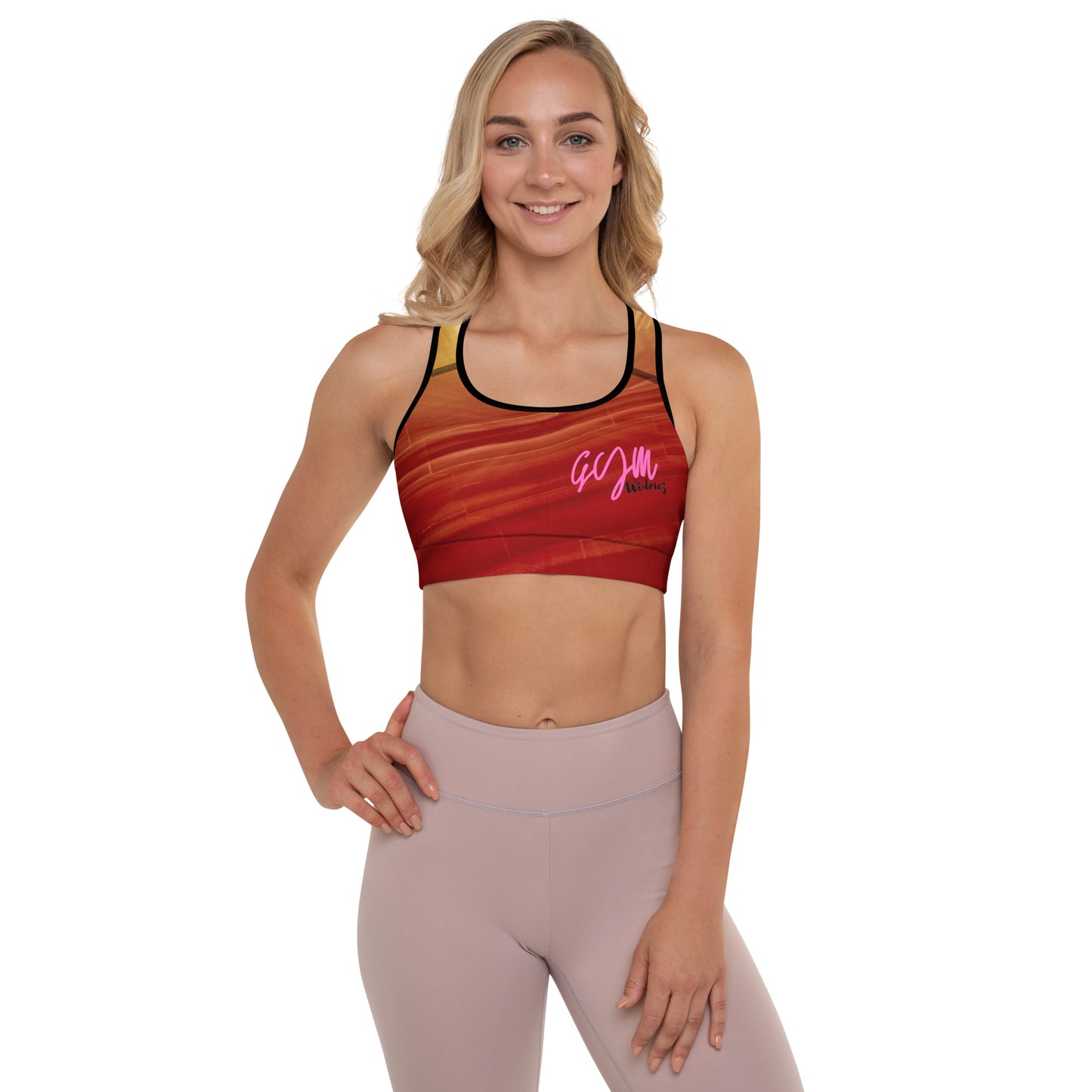 GymWidowz Padded Sports Bra - Sandstorm