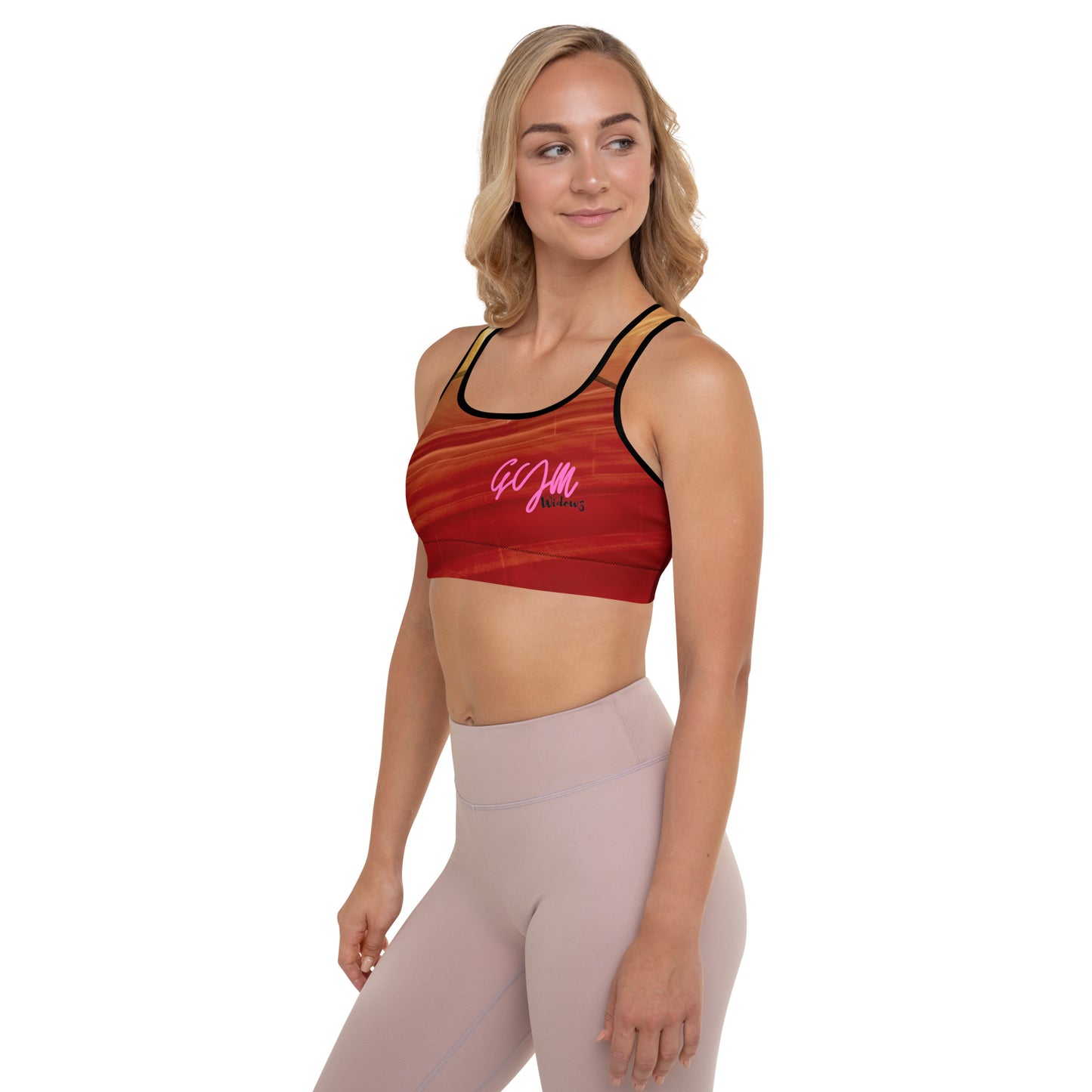 GymWidowz Padded Sports Bra - Sandstorm