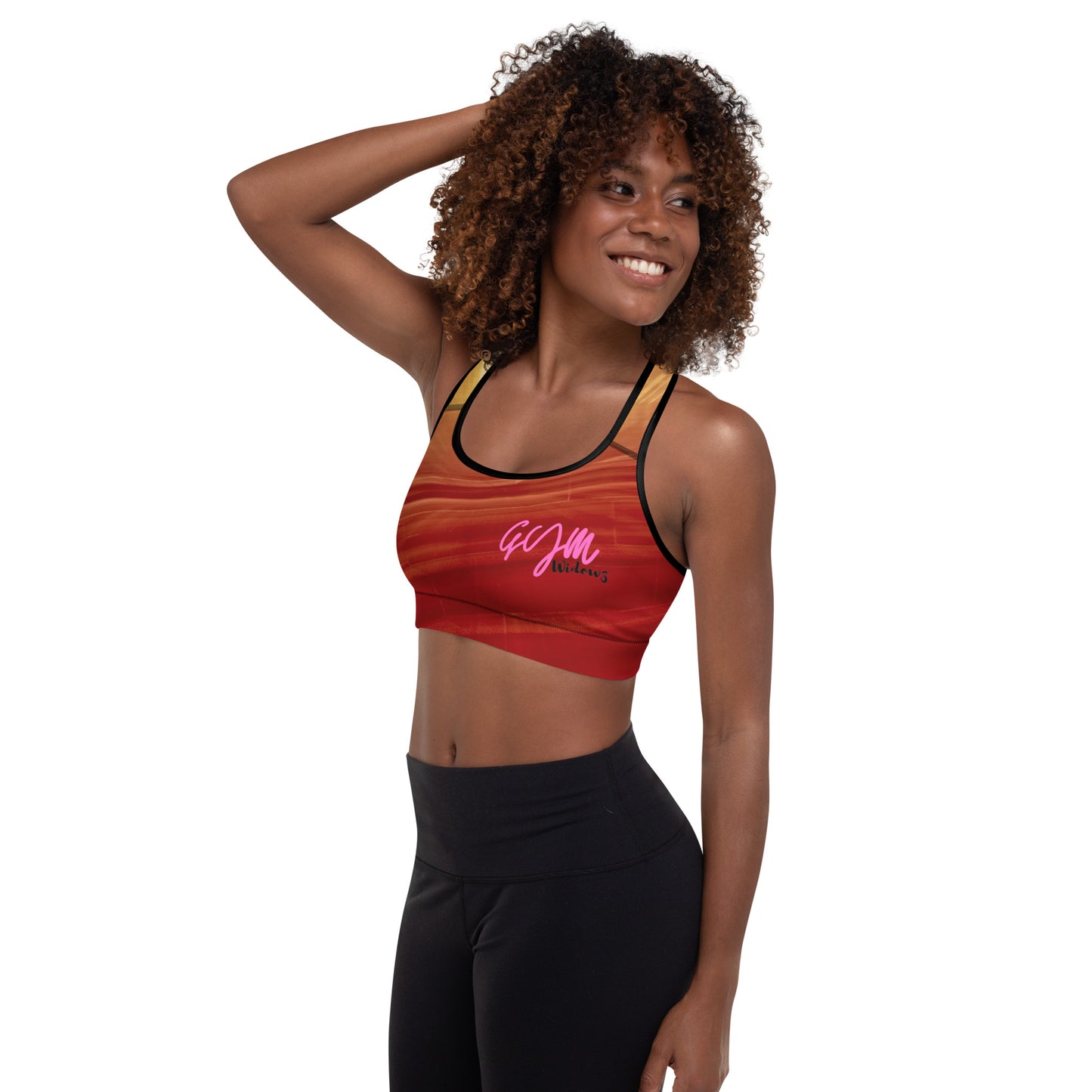 GymWidowz Padded Sports Bra - Sandstorm