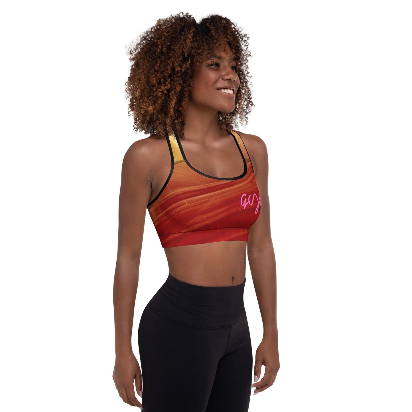 GymWidowz Padded Sports Bra - Sandstorm