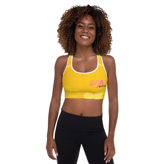 GymWidowz Padded Sports Bra - Sunspot