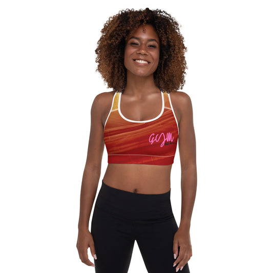 GymWidowz Padded Sports Bra - Sandstorm