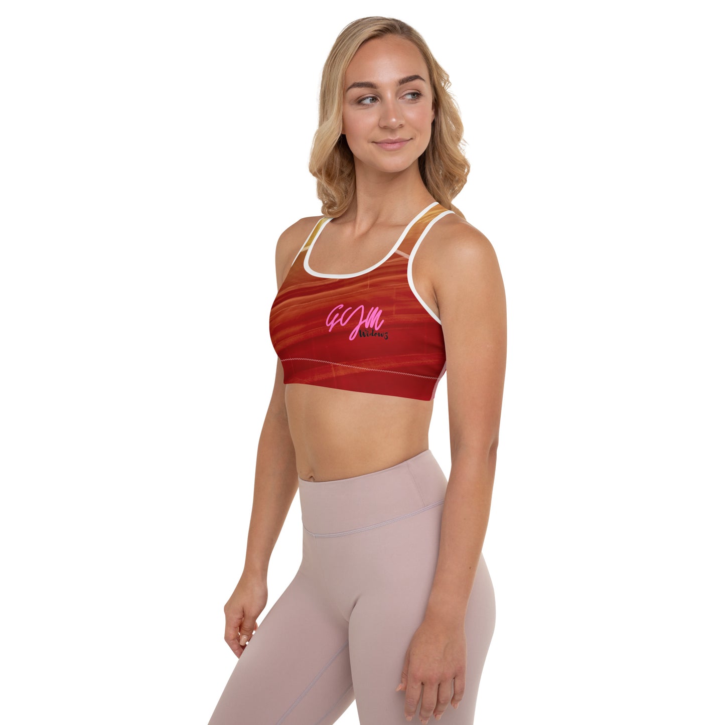 GymWidowz Padded Sports Bra - Sandstorm