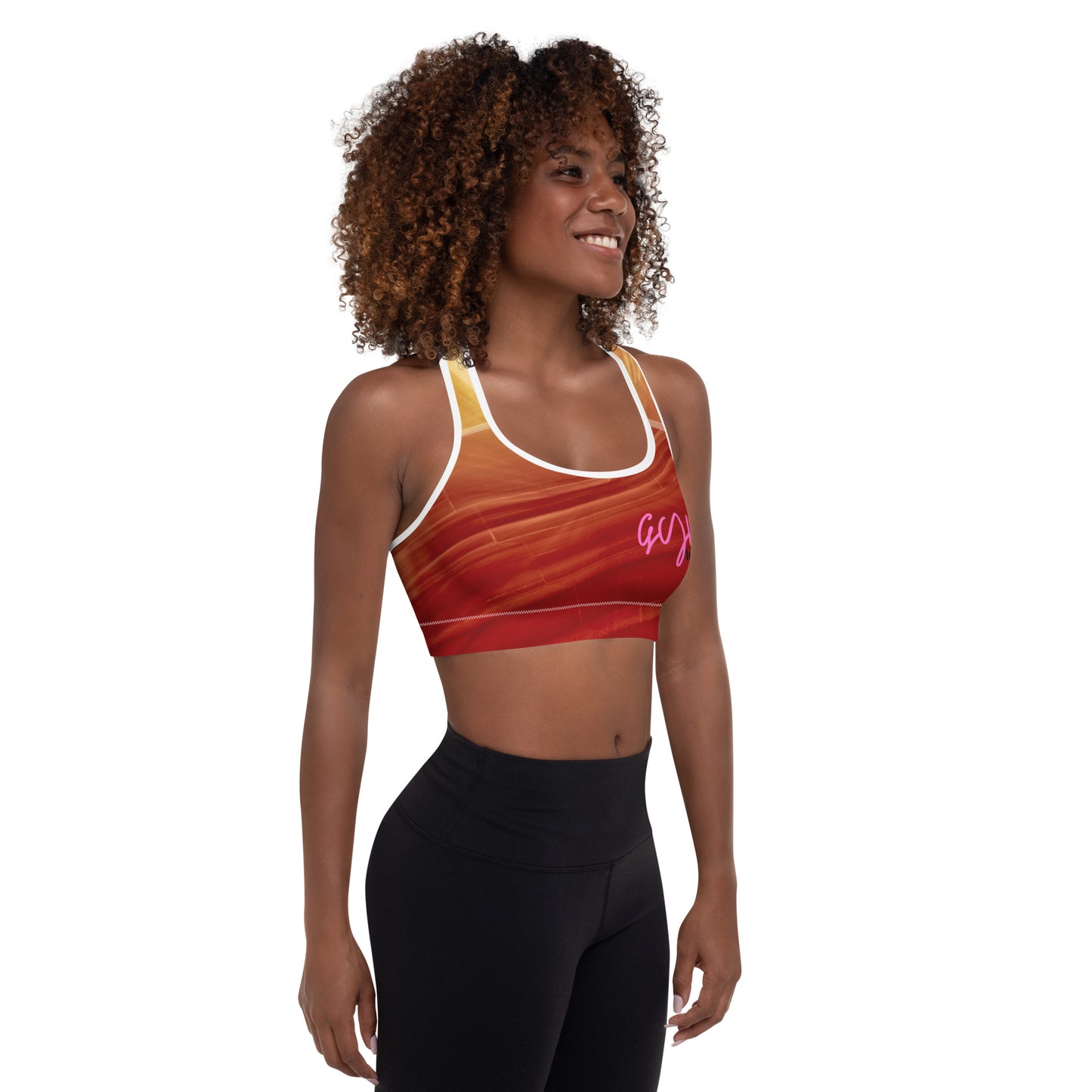 GymWidowz Padded Sports Bra - Sandstorm