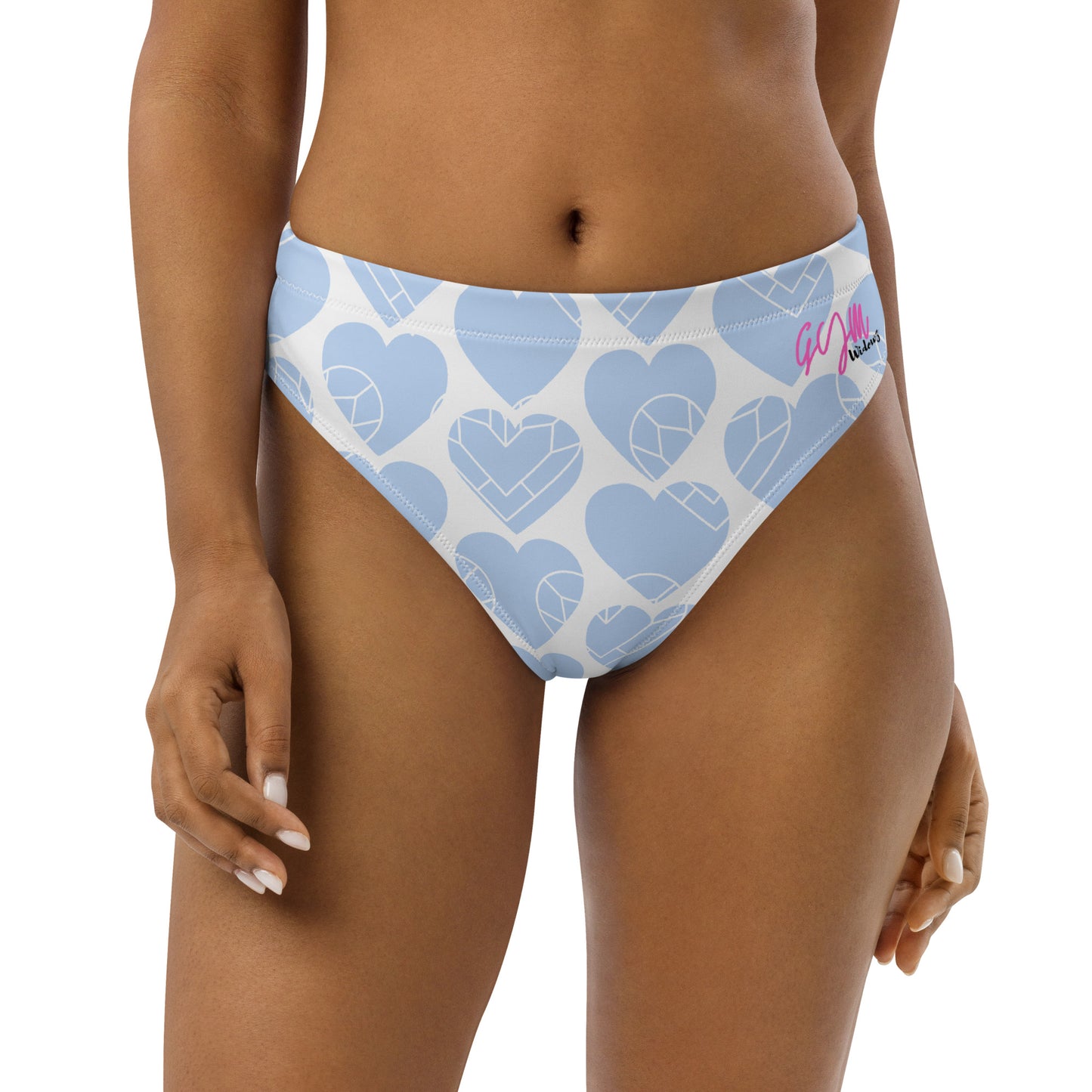 GymWidowz Recycled high-waisted bikini bottom - Hearts