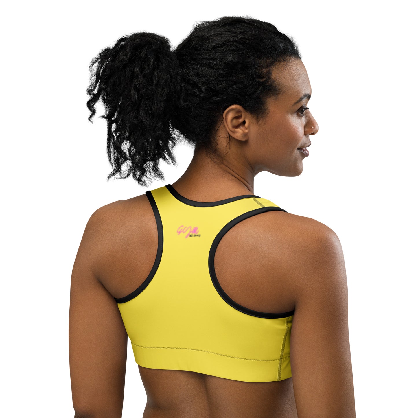 GymWidowz Sports bra - Daisy Yellow