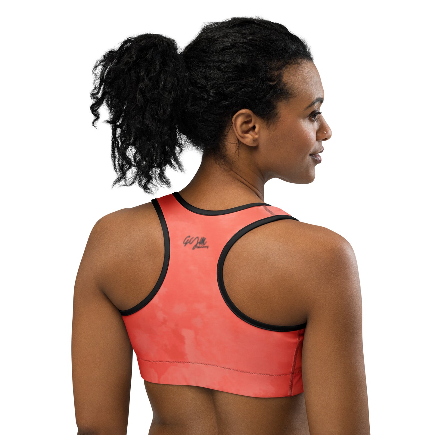 GymWidowz Sports bra - Coral