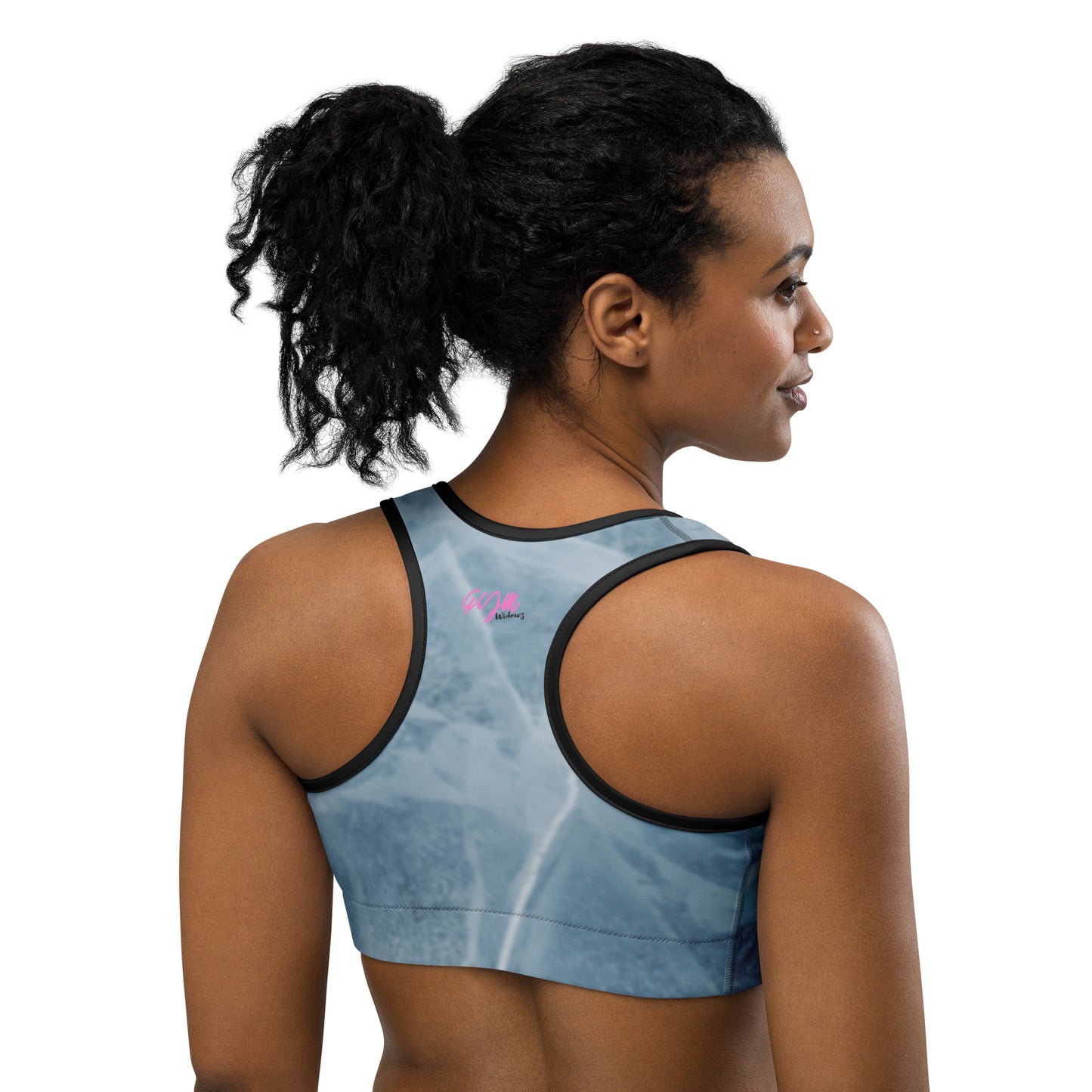 GymWidowz Sports bra - Cracked Ice