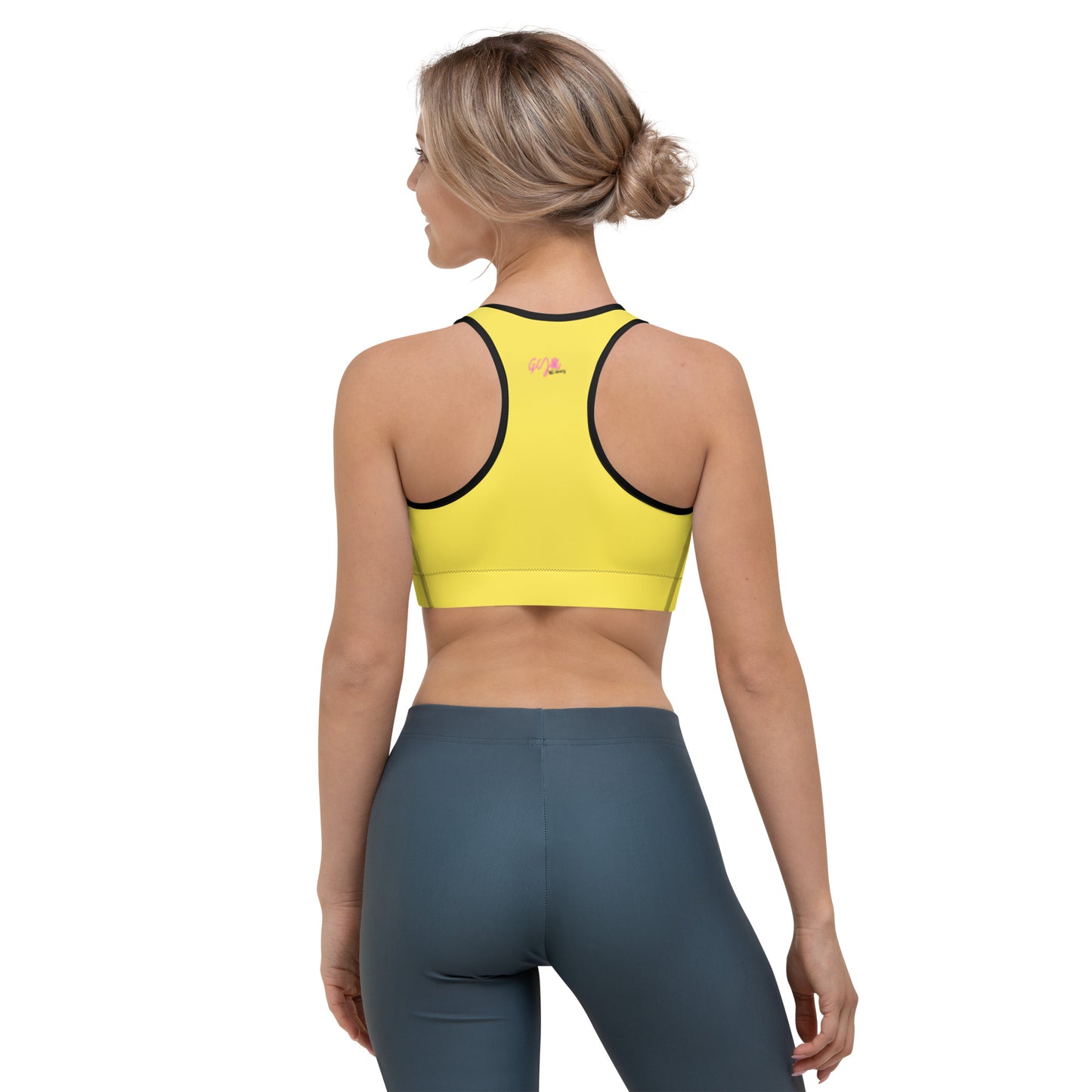 GymWidowz Sports bra - Daisy Yellow