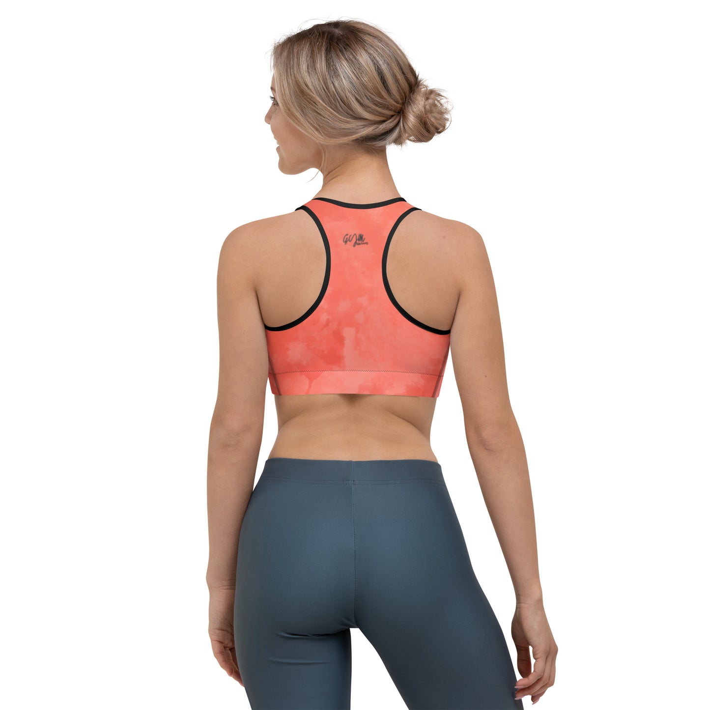 GymWidowz Sports bra - Coral