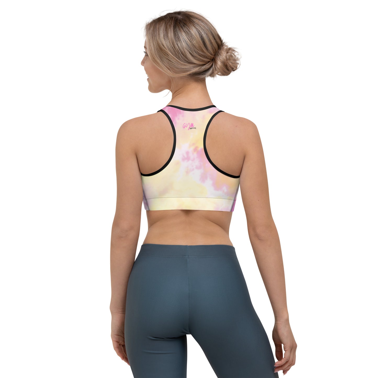 GymWidowz Sports bra - Light Tie Dye