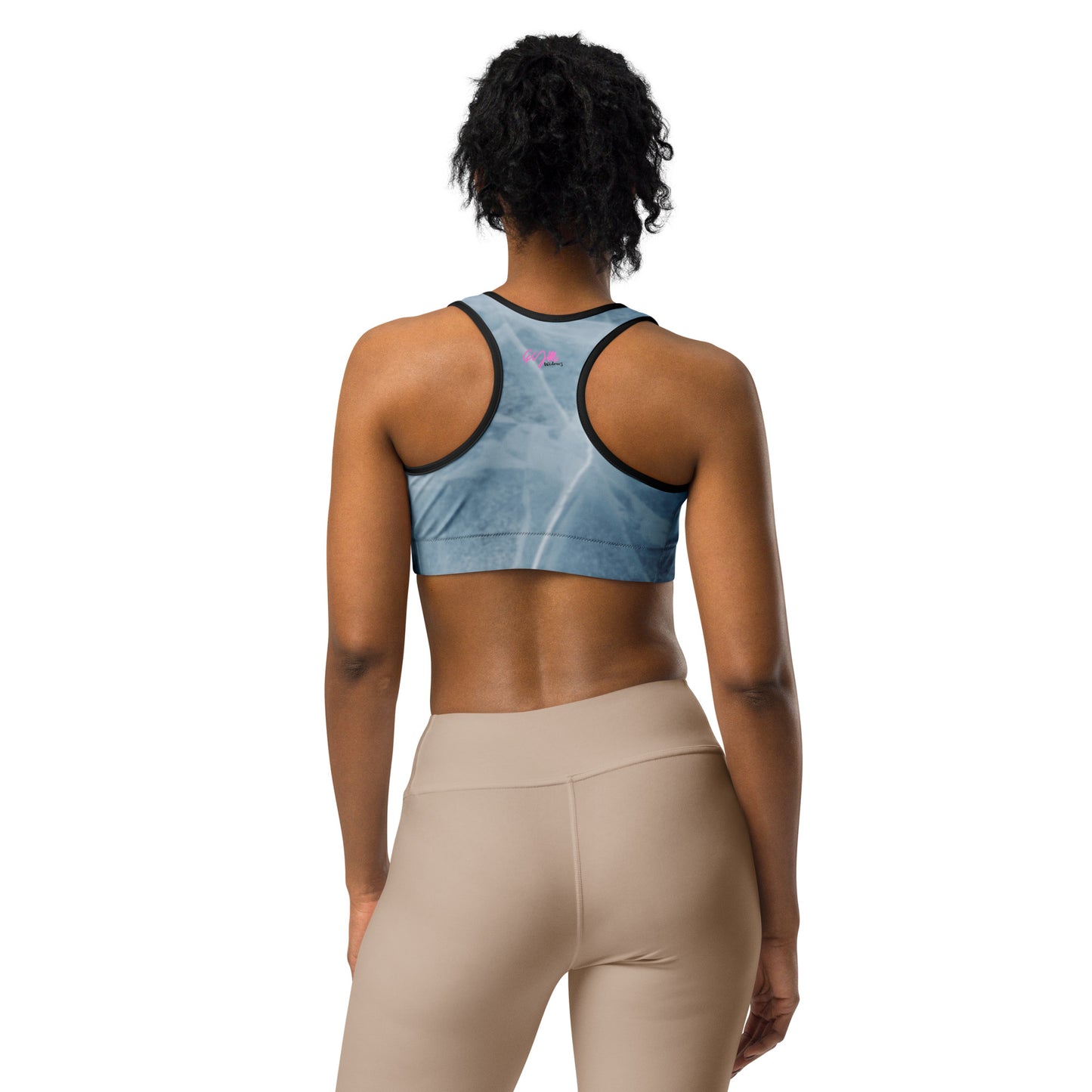 GymWidowz Sports bra - Cracked Ice