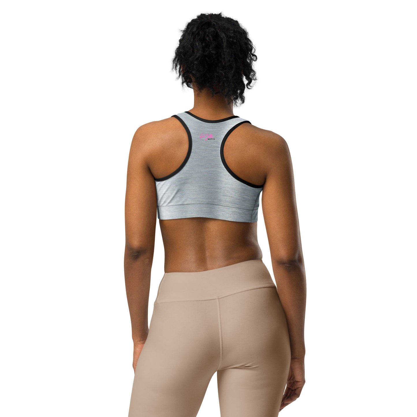 GymWidowz Sports bra - Brushed Alloy