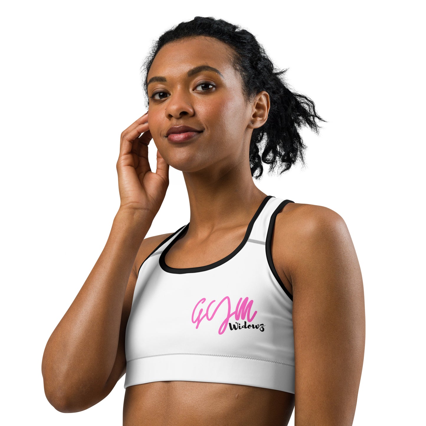 GymWidowz Sports bra - White