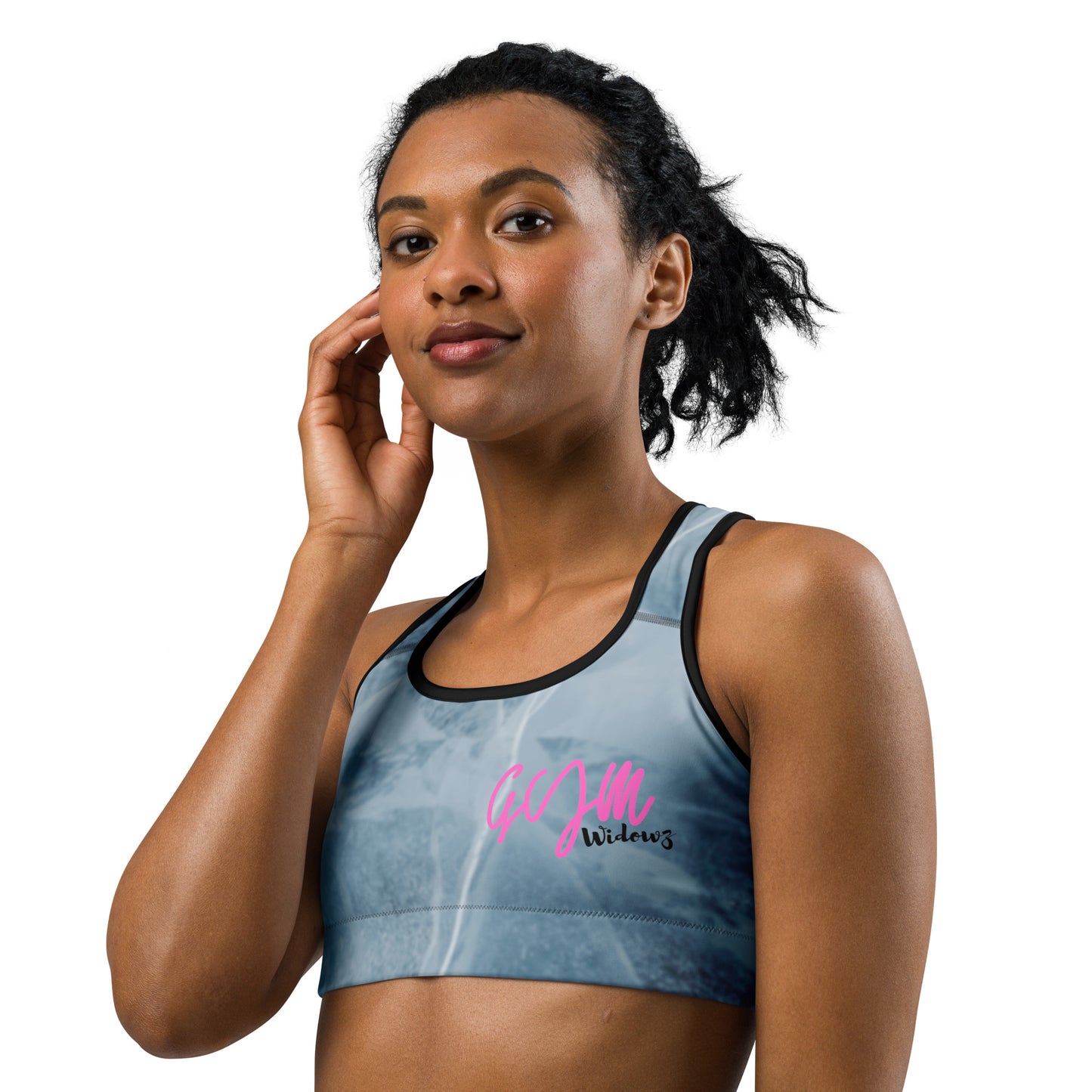 GymWidowz Sports bra - Cracked Ice